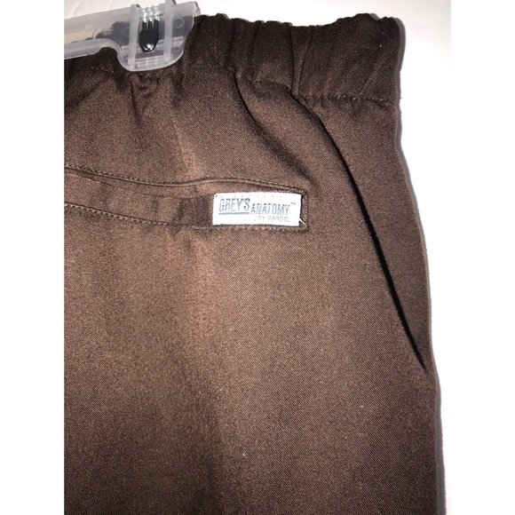 Grey’s Anatomy Scrub pants brown sz medium - Picture 4 of 5